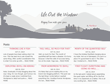 Tablet Screenshot of lifeoutthewindow.com